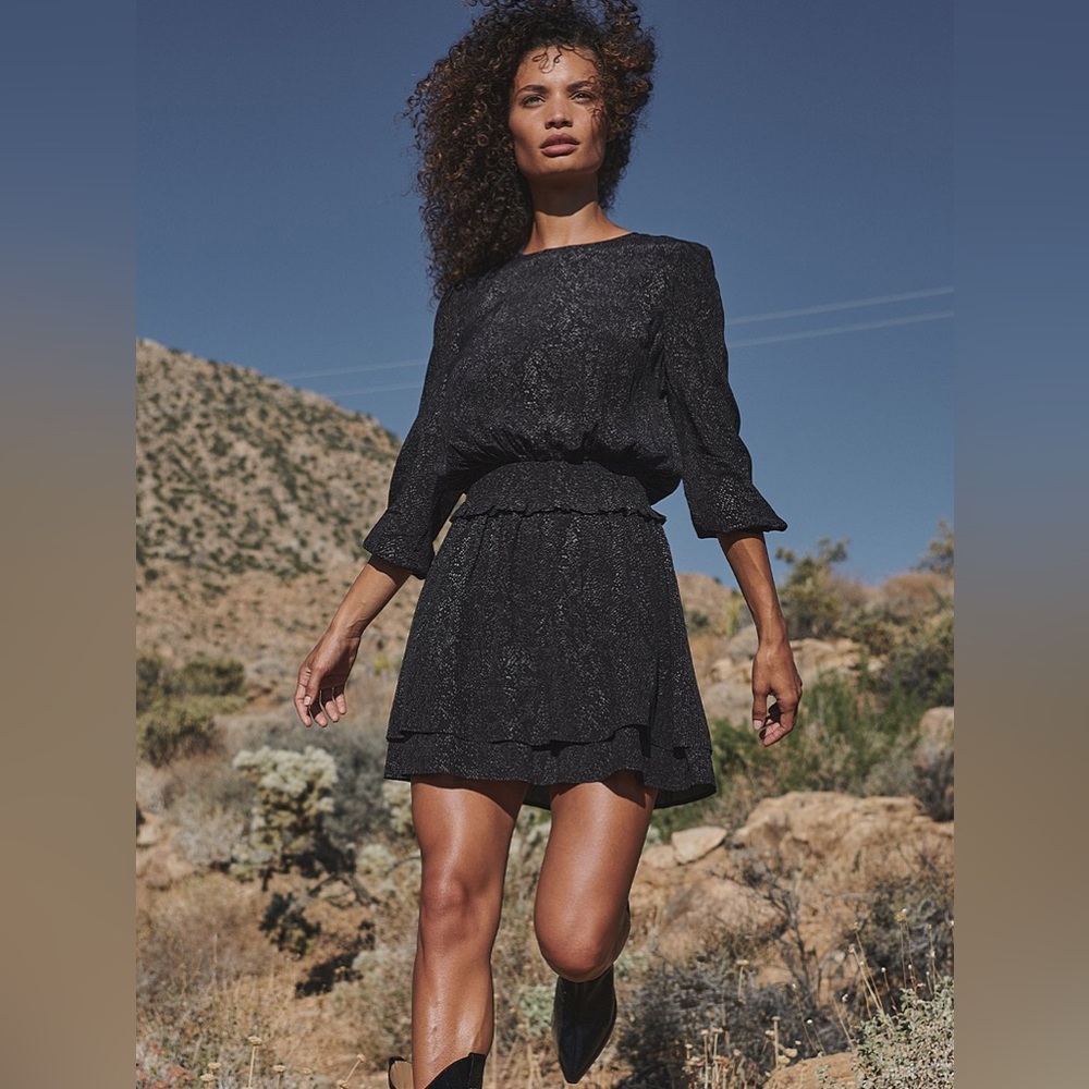 NWOT Rails Inez Crew Pullover Snake Print Dress Size Medium - Picture 1 of 12